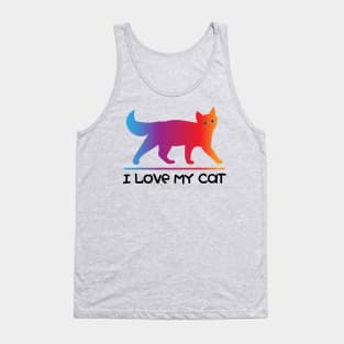 I Love My Cat Tank Top